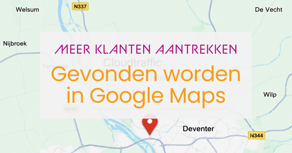 Gevonden worden in google maps CLoudtraffic